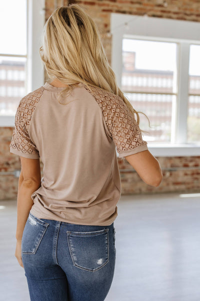 Emilio Lace Raglan Sleeve Tee