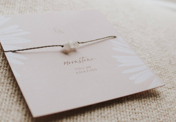 Moonstone Chips Bracelet: Sterling Silver