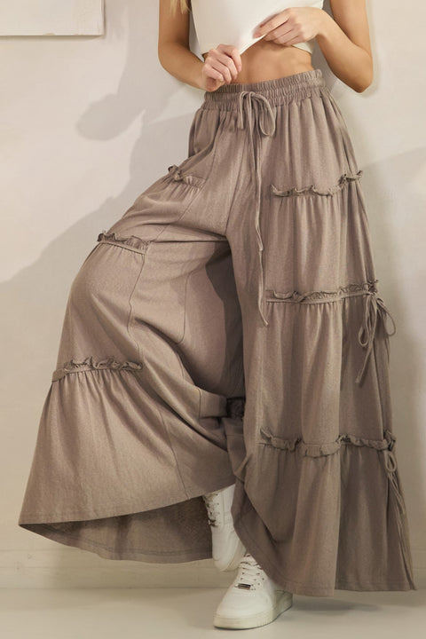 Desert Drift Tiered Palazzo Pants