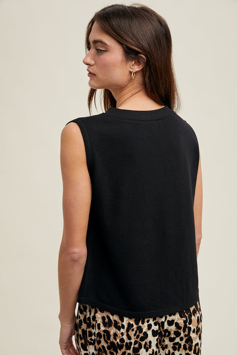 Notch Knit Tank Top