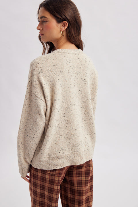 Heather Henley Pullover Sweater