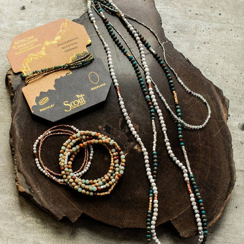 Scout Curated Wears - Stone Wrap: Aqua Terra - Stone of Peace