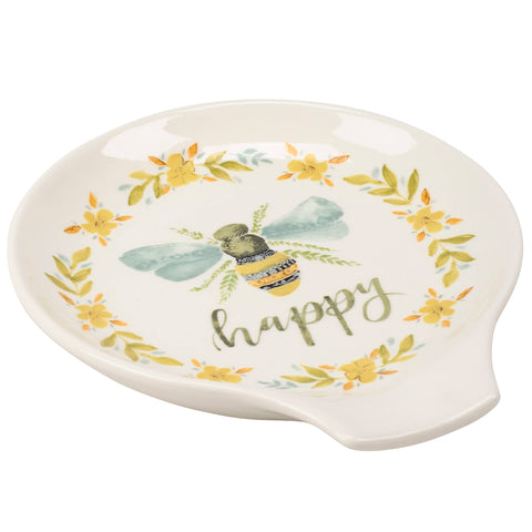 Bee Happy Spoon Rest