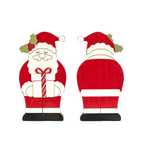 3x6 chunky wood shape (SANTA) Christmas Decor