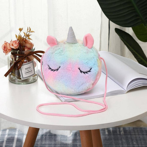 KiddieKickz - Children Cartoon Cute Unicorn Shoulder Bags: Purple