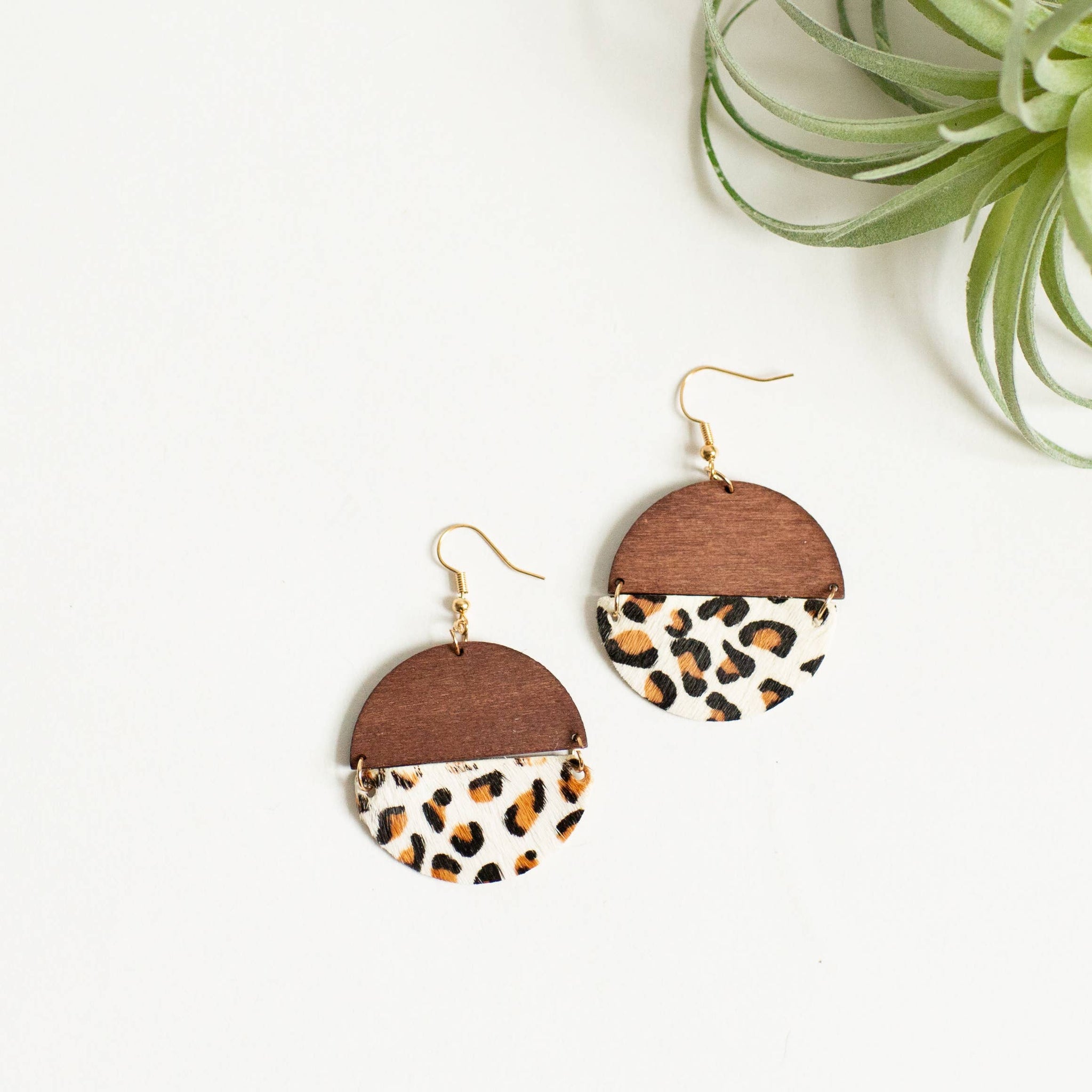 Georgia Earring - White Leopard