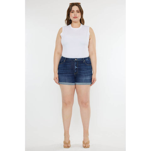 Kan Can USA - Plus Size Denim Shorts