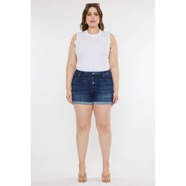 Kan Can USA - Plus Size Denim Shorts