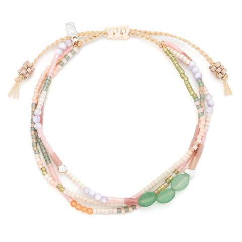 Scout Curated Wears - Mixed Media Bracelet - Optimism/Green Aventurine/Silver
