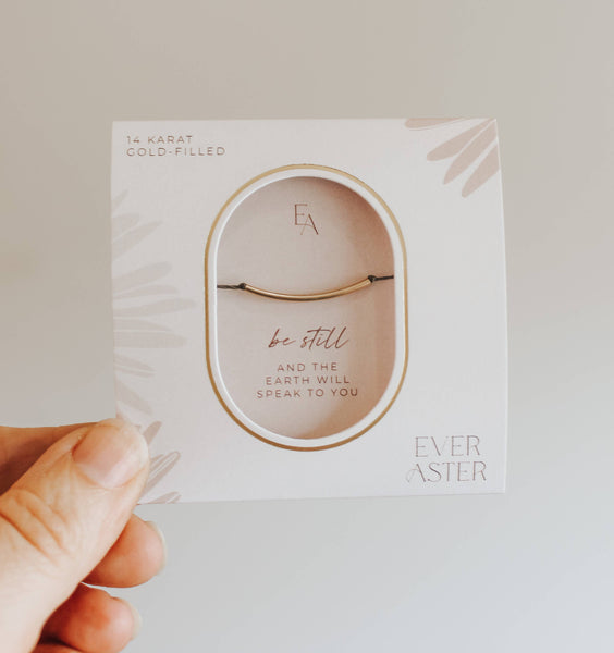 Ever Aster - Be Still Bracelet: Gold-Filled