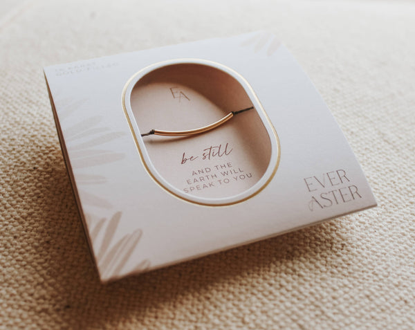 Ever Aster - Be Still Bracelet: Gold-Filled