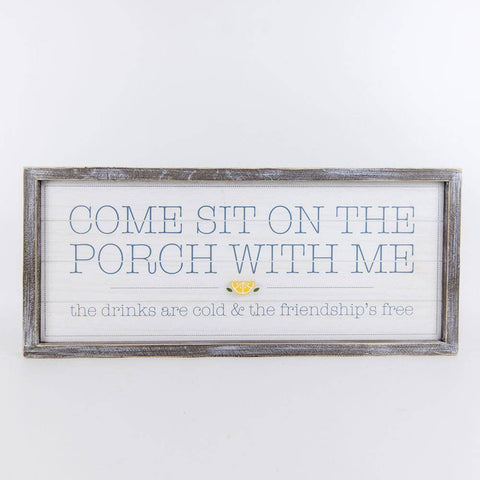 24.5x10.5x1.5 reversible wood sign (PORCH)