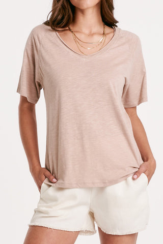 Valentina Slub Tee (Slate)