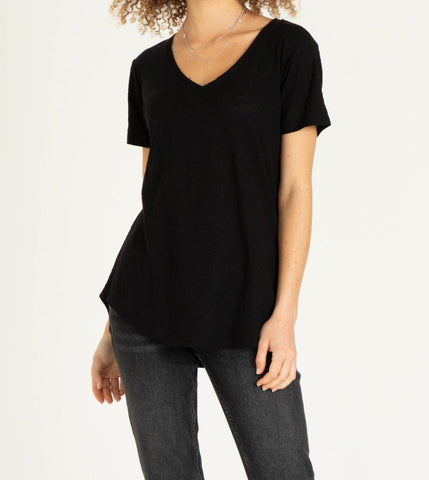 Valentina Slub Tee (Black)