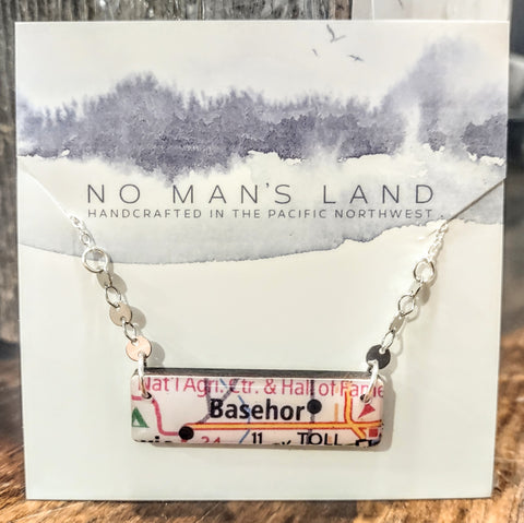 Basehor Vintage Map Necklace.