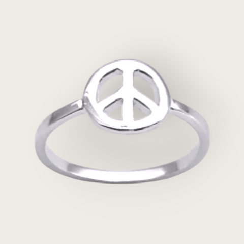Silver Peace Ring