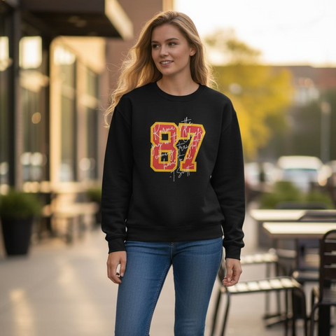 Black Crewneck Karma 87 Sweatshirt - Adult & Youth