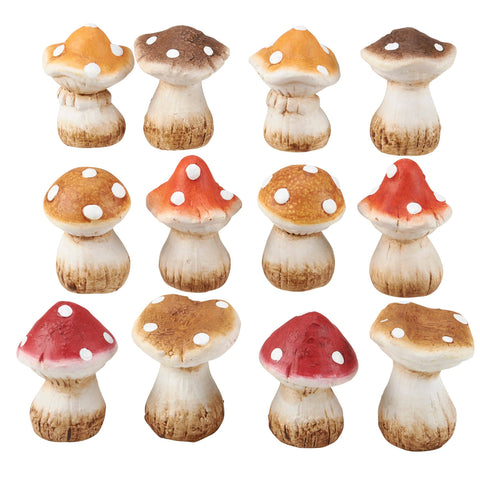 Small Mushrooms Figurines
