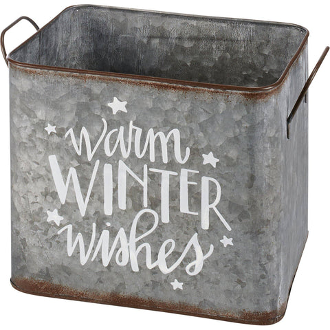 Let It Snow Warm Winter Wishes Bins