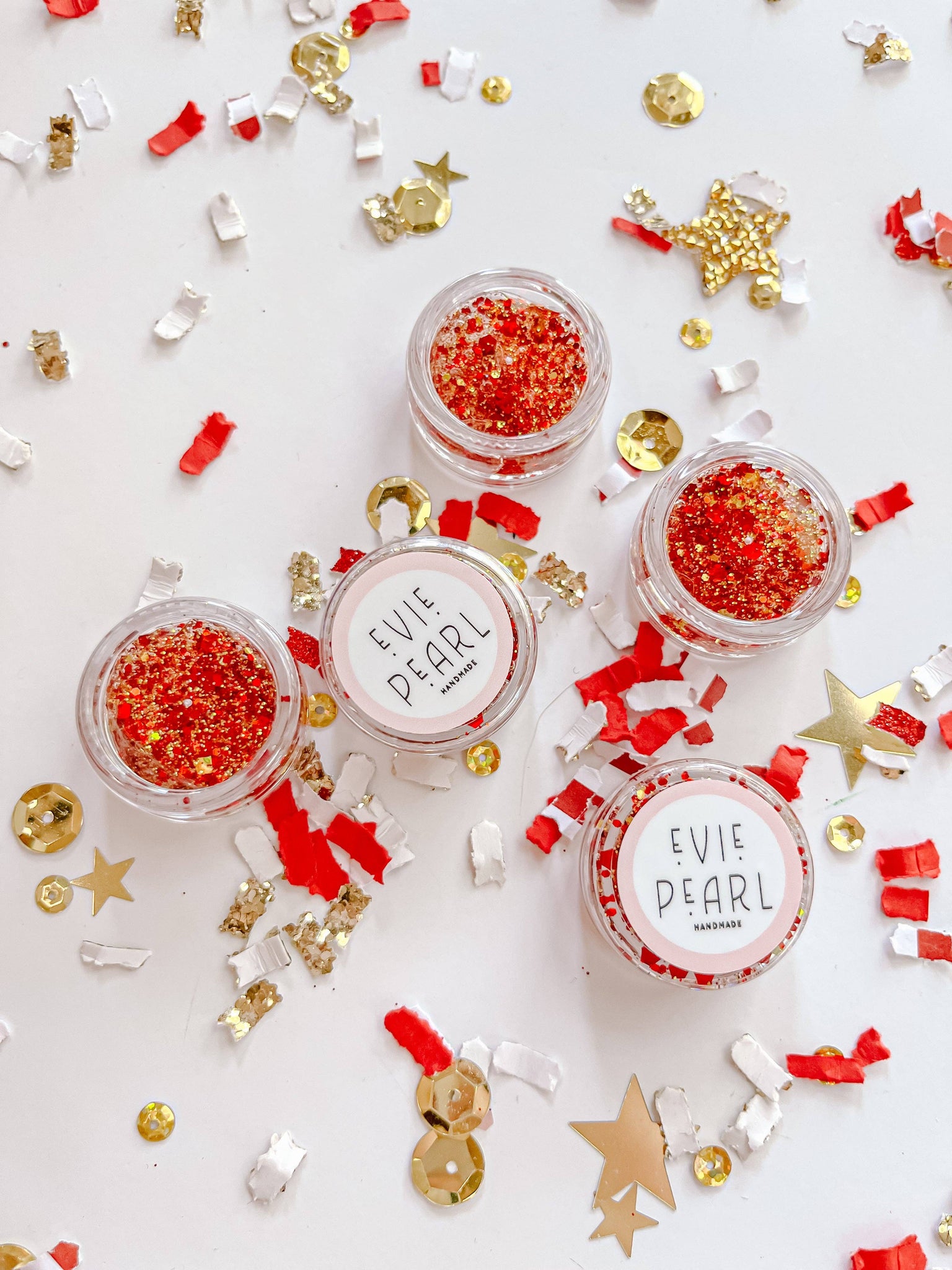 Red and Gold KC Game Day Glitter