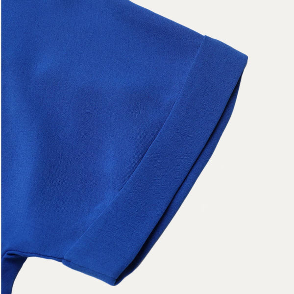 The Moment Collection - Working Out Royal Blue V-Neck Short Sleeve Top: Royal Blue / M