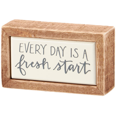Fresh Start Box Sign Mini