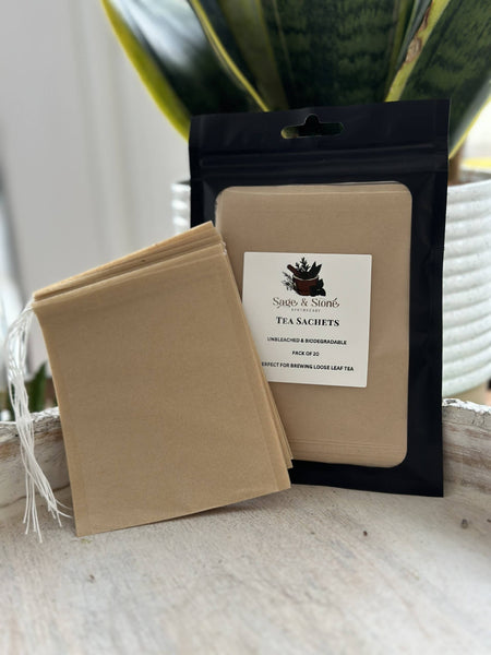 Sage & Stone Apothecary - Tea Sachet biodegradable loose leaf tea bags