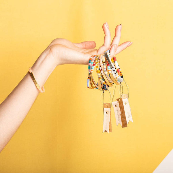 Scout Curated Wears - Good Karma Miyuki Bracelet | Good As Gold - Aqua Multi/Gold