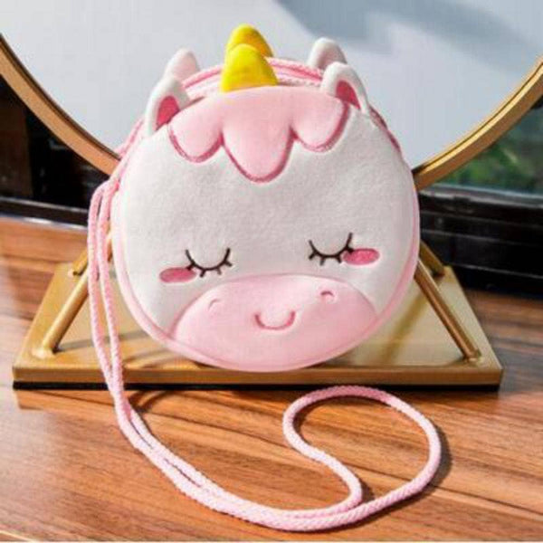 KiddieKickz - Children Cartoon Cute Unicorn Shoulder Bags: Purple