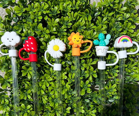 Summertime Sunshiney Days Straw Toppers