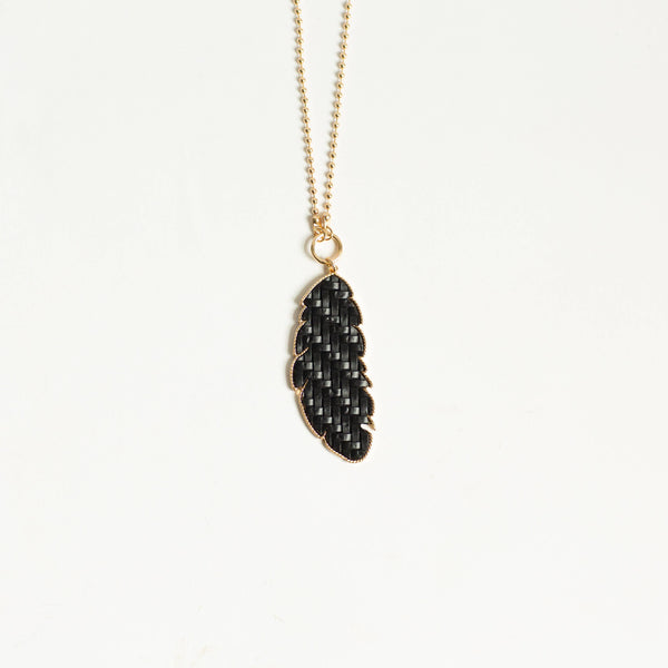 Long Drop Pattern Necklace
