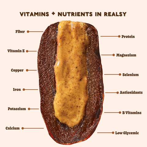 realsy - Almond Butter Dates | Individually Wrapped (40 count)