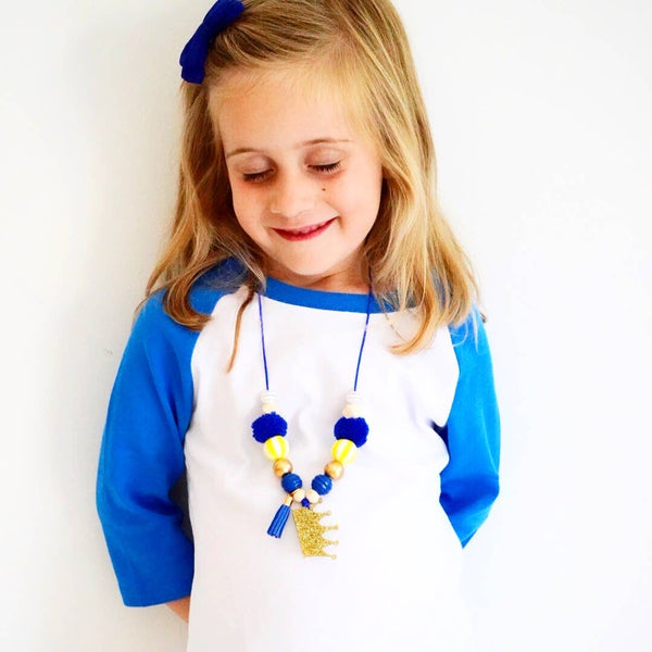 Hazel & Ollie - Kansas City KC Kids/Youth Crown Necklace