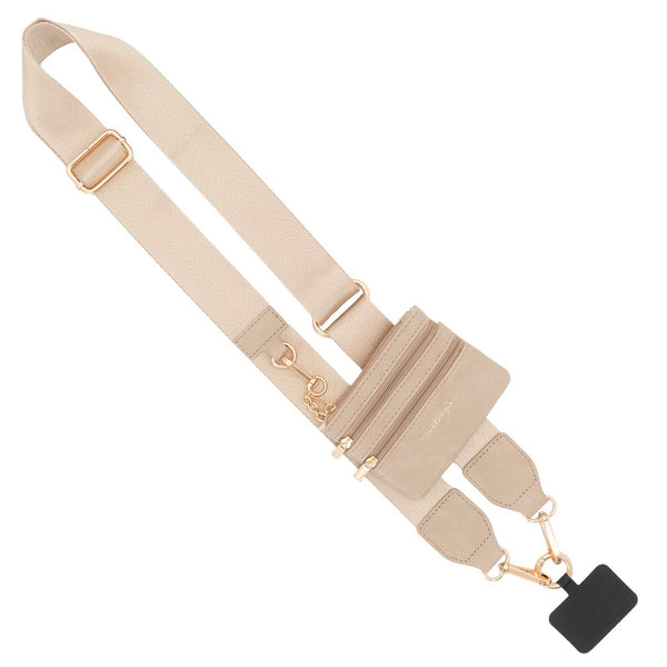 Clip & Go Crossbody Strap w/Zippered Pouch - 3 in 1
