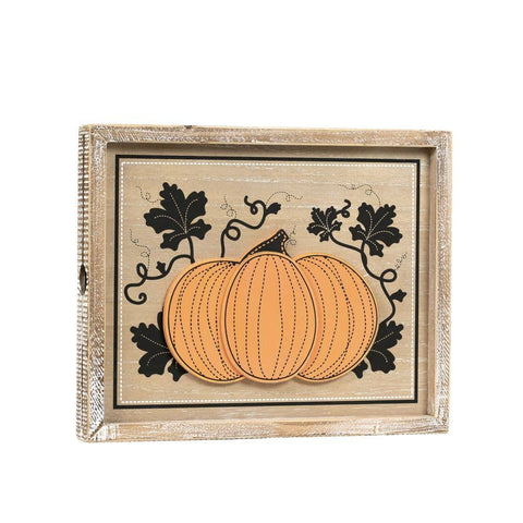 10x13 wood sign (RAVEN/PUMPKIN) FALL HALLOWEEN DECOR