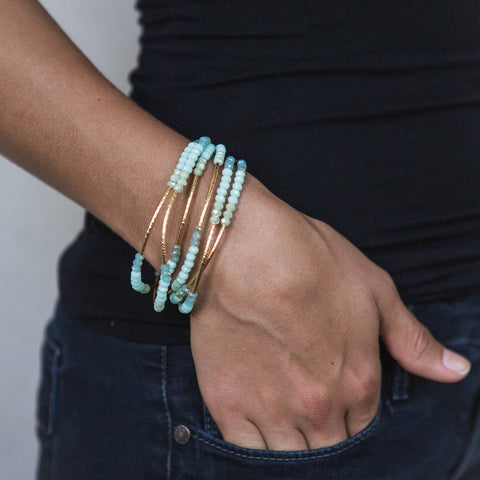 Scout Curated Wears - Scout Wrap : turquoise combo/gold