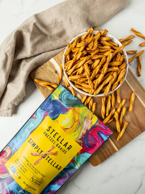 Stellar Snacks - Stellar Pretzel Braids - Simply Stellar - 12oz