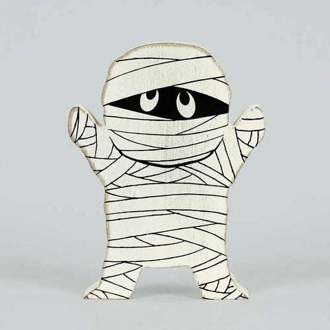5x6 chunky wood shape (MUMMY)  Halloween  Decor