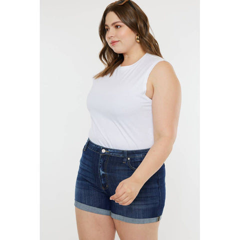 Kan Can USA - Plus Size Denim Shorts