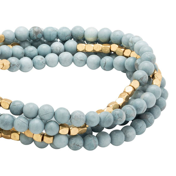 Scout Curated Wears - Stone Wrap: Blue Howlite - Stone of Harmony