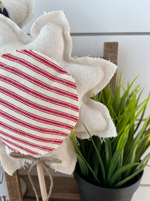 Rustic 4th of July Sunflower Set - Vintage