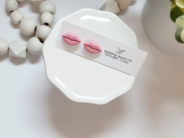 The Lips Studs- Polymer Clay Stud Earrings