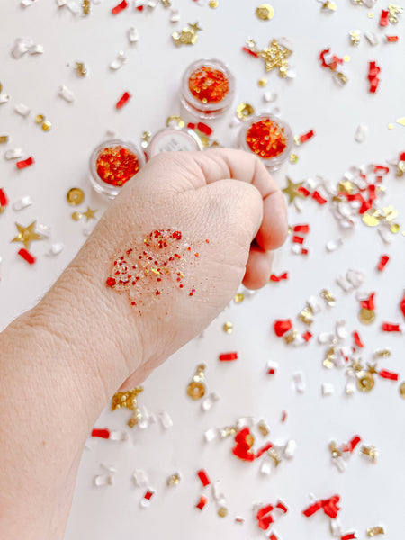 Red and Gold KC Game Day Glitter