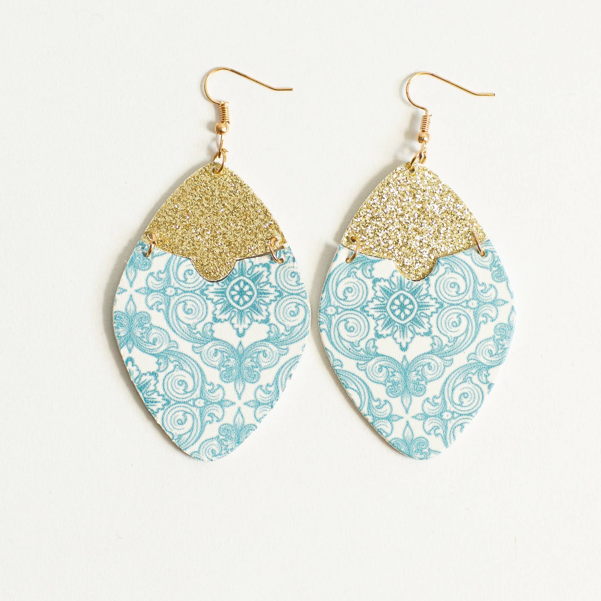 Large Josie Earring - Light Blue
