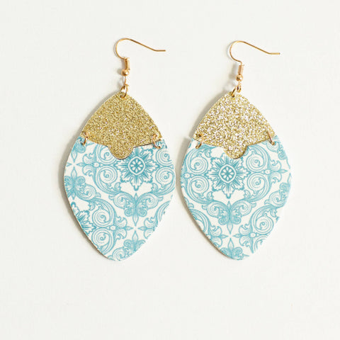 Large Josie Earring - Light Blue