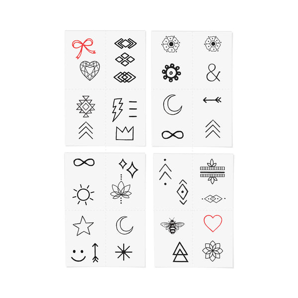 Finger Tats Temporary Tattoo Pack