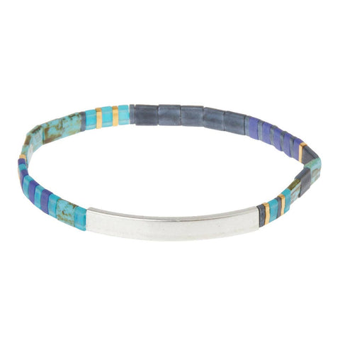 Scout Curated Wears - Good Karma Miyuki Bracelet | Brave - Cobalt/Silver