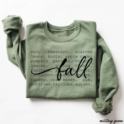 Fall Words Sweatshirt