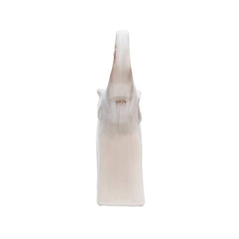 Ivory 6x11 in. Ceramic Novelty Elephant Figurine