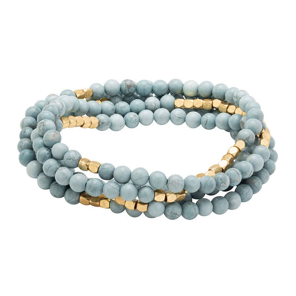 Scout Curated Wears - Stone Wrap: Blue Howlite - Stone of Harmony